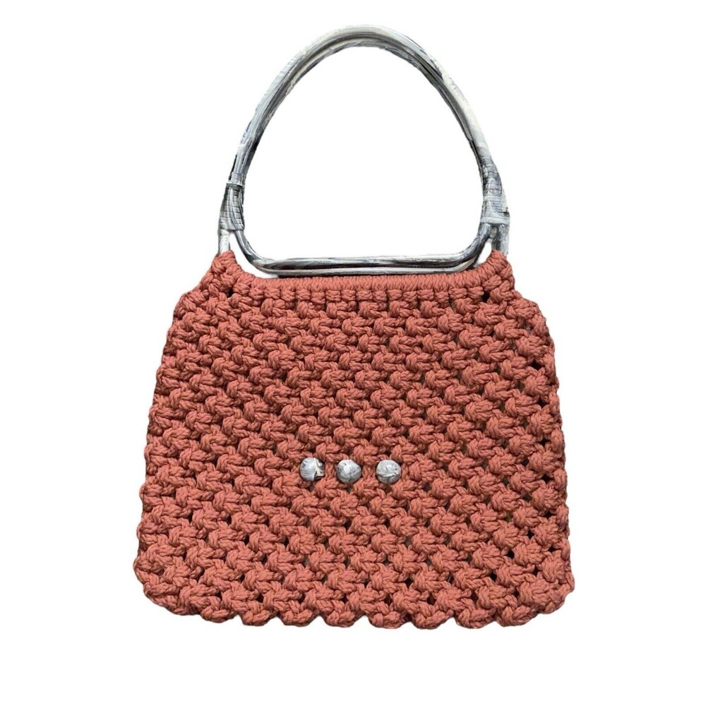Vintage Funky Artsy Macrame Purse Handmade